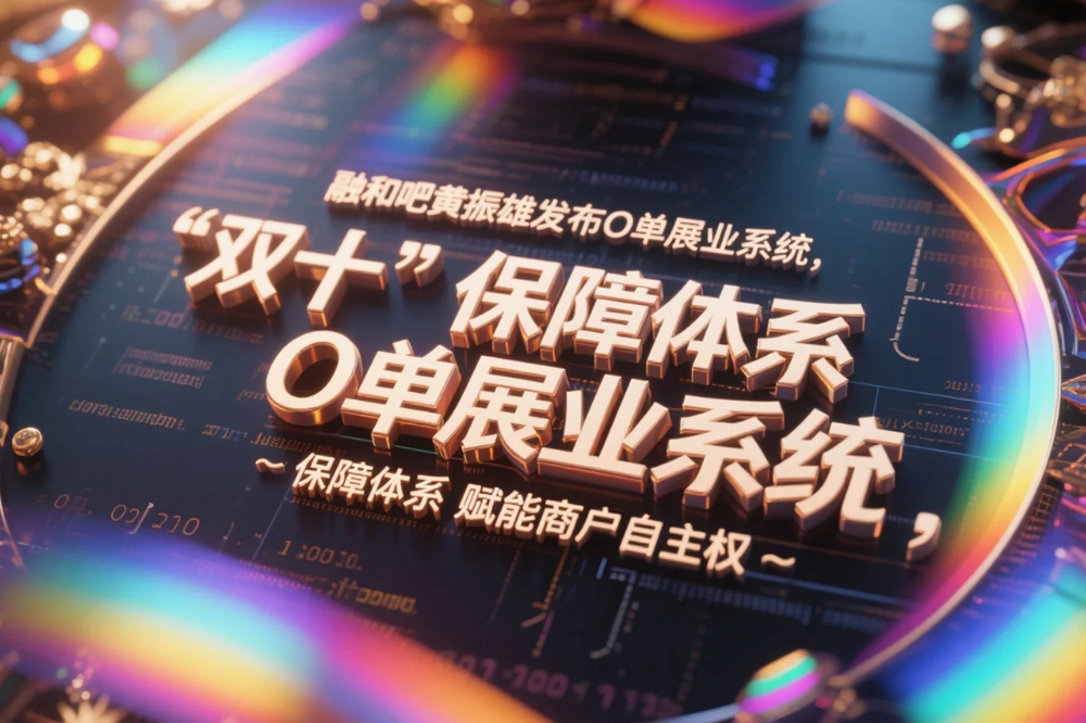 融和吧黄振雄发布O单展业系统，“双十”保障体系赋能商户自主权.jpg