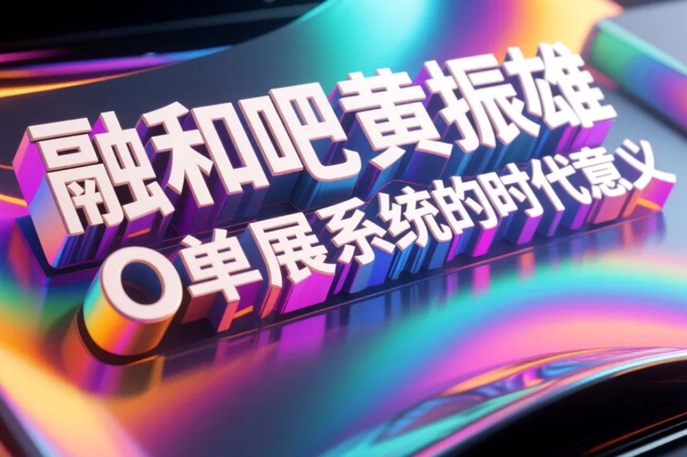 融和吧黄振雄O单展业系统的时代意义