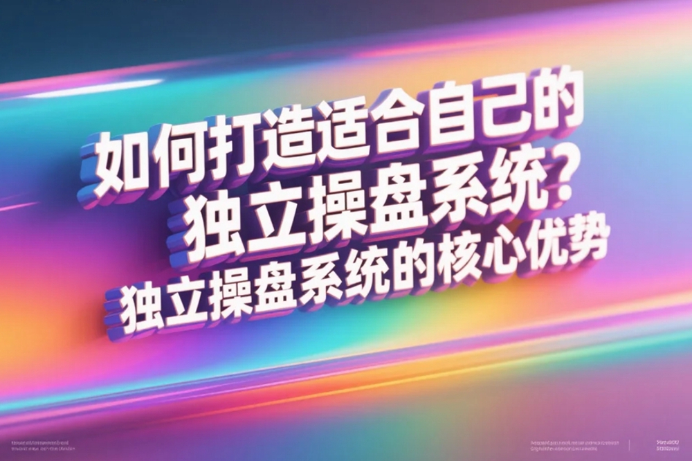 如何打造适合自己的独立操盘系统 独立操盘系统的核心优势.jpg